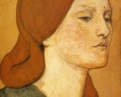 Portrait of Elizabeth Siddal - 但丁·加百利·罗塞蒂